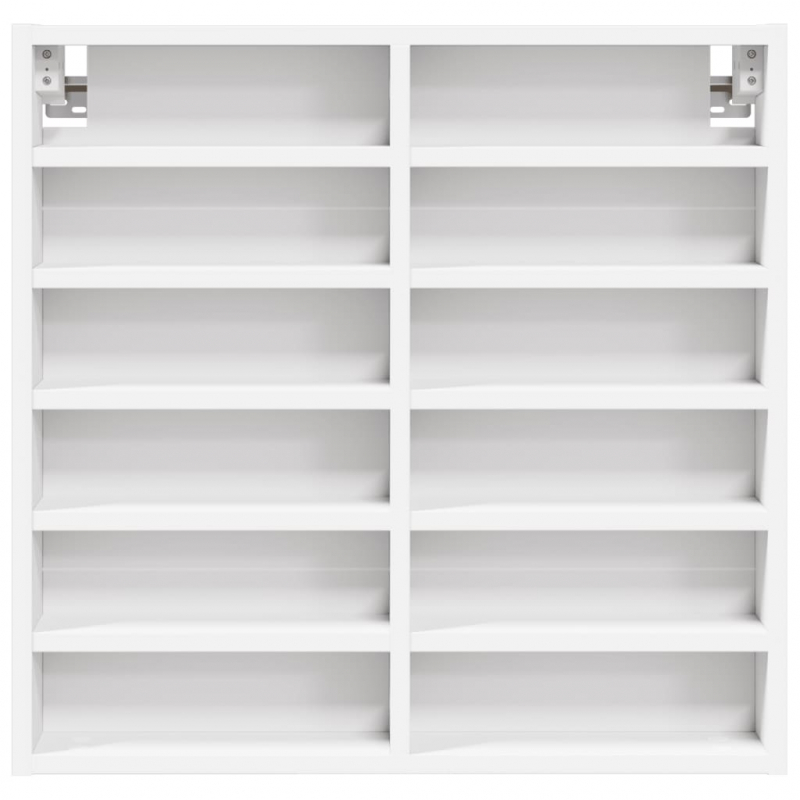 Vitrinenschrank Weiß 60x8,5x58 cm Holzwerkstoff