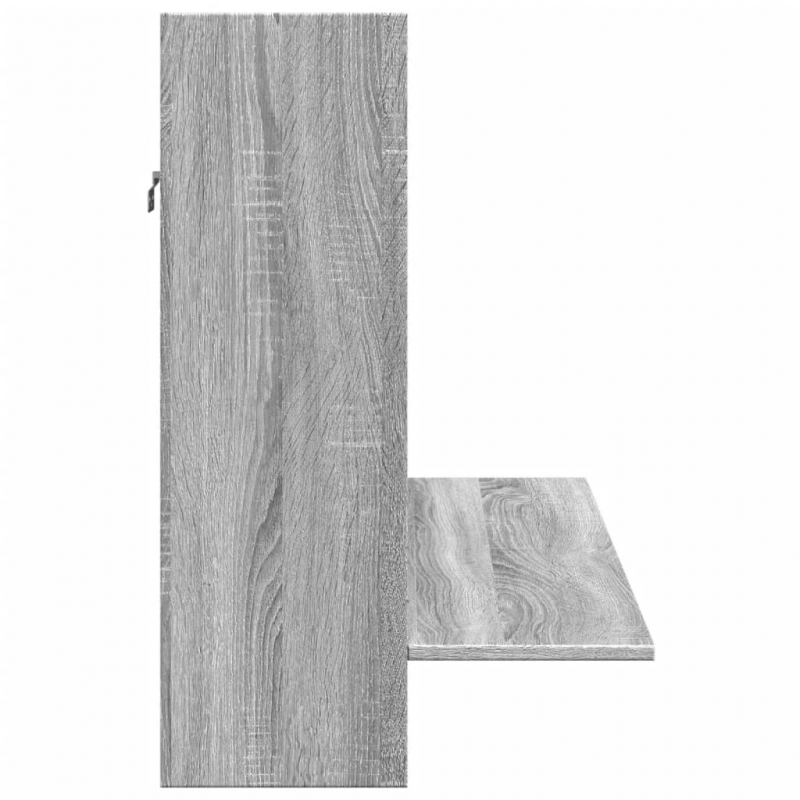 Wand-Schreibtisch Grau Sonoma 105x48x75 cm Holzwerkstoff