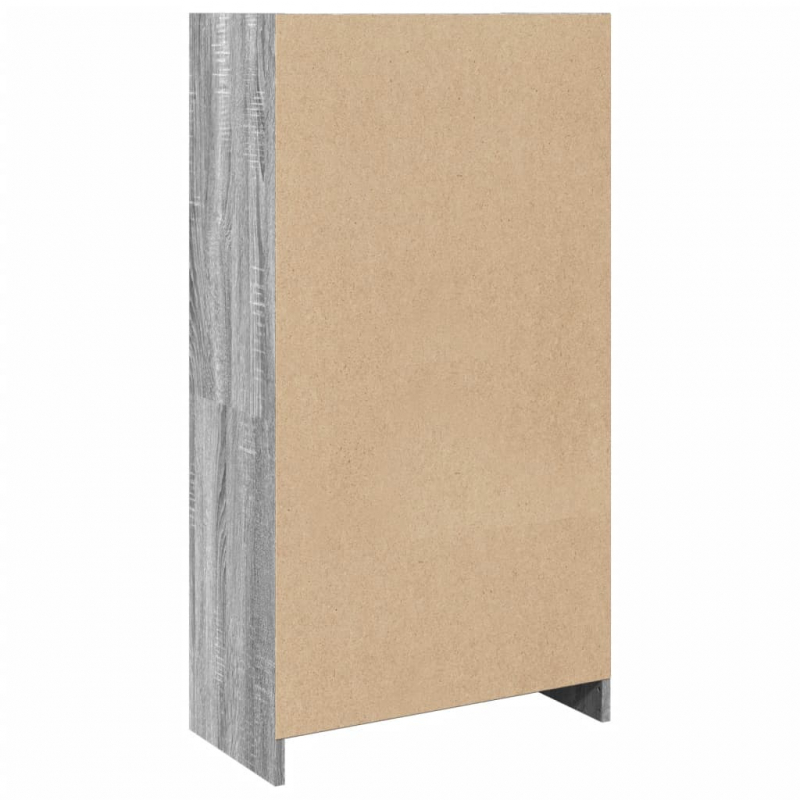 Bücherregal Grau Sonoma 57x28,5x107,5 cm Holzwerkstoff