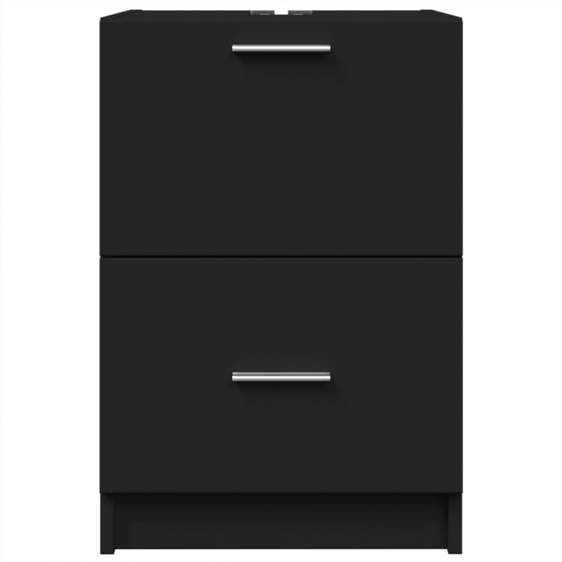 Waschbeckenunterschrank Schwarz 40x37x59 cm Holzwerkstoff