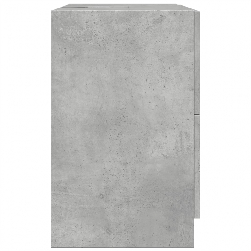 Waschbeckenunterschrank Betongrau 59x37x59 cm Holzwerkstoff