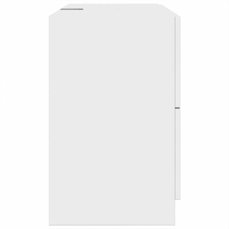 Waschbeckenunterschrank Weiß 78x37x59 cm Holzwerkstoff