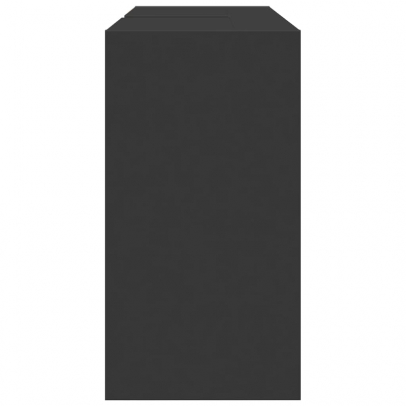 Waschbeckenunterschrank Schwarz 90x29x55 cm Holzwerkstoff