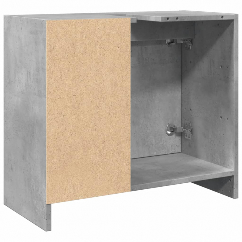 Waschbeckenunterschrank Betongrau 63x29x55 cm Holzwerkstoff