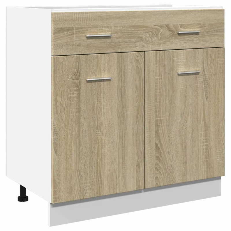 Schubunterschrank Lyon Sonoma-Eiche 80x46x81,5 cm Holzwerkstoff