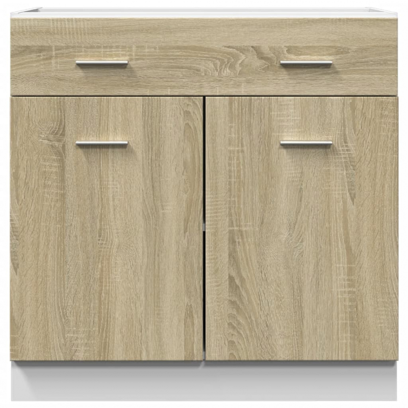 Schubunterschrank Lyon Sonoma-Eiche 80x46x81,5 cm Holzwerkstoff