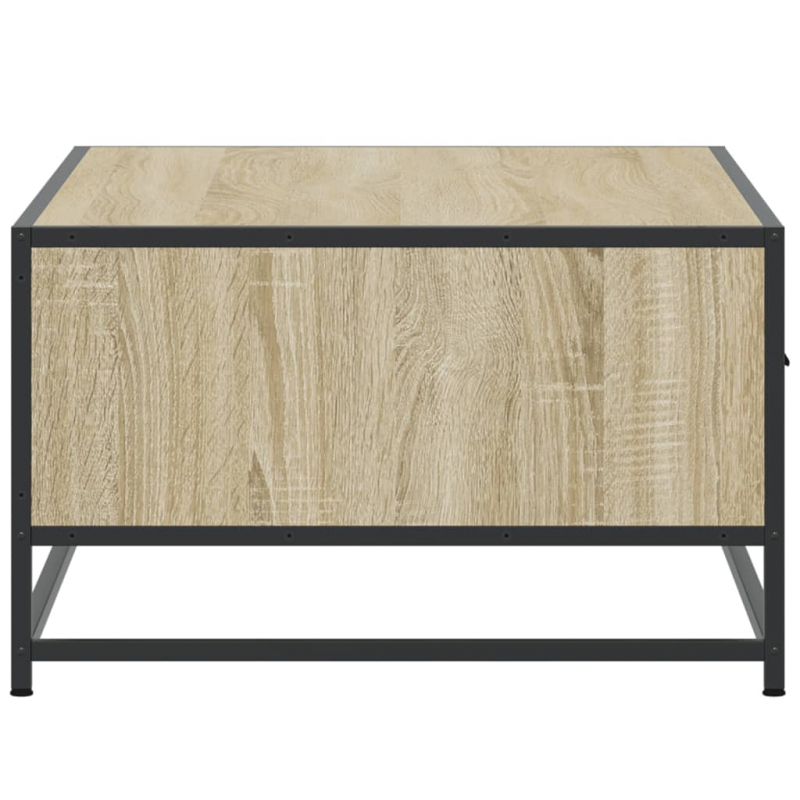 Couchtisch Sonoma-Eiche 90x57x35 cm Holzwerkstoff und Metall
