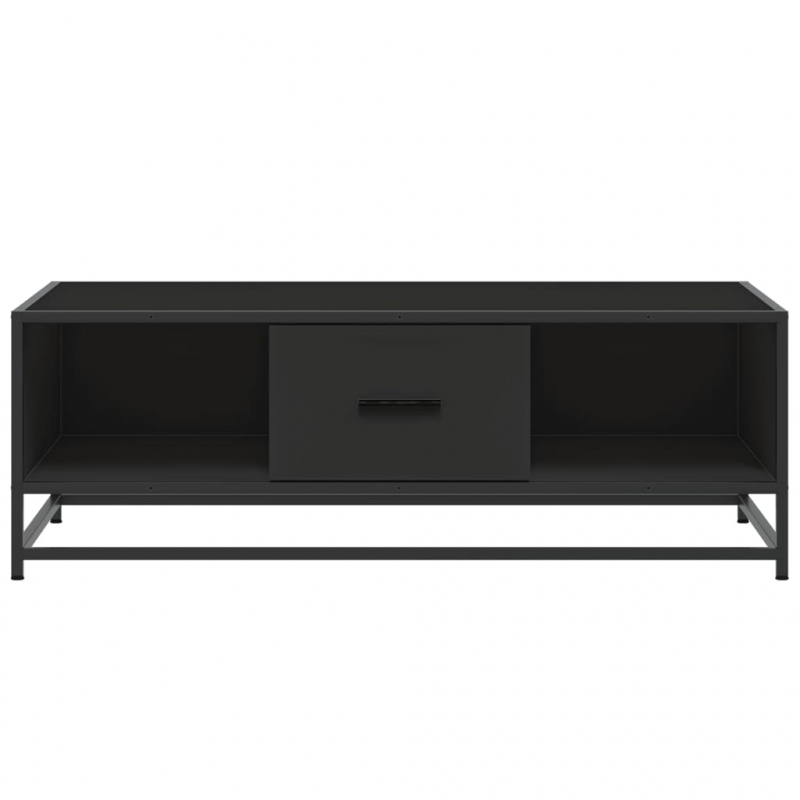 Couchtisch Schwarz 100x57x35 cm Holzwerkstoff und Metall