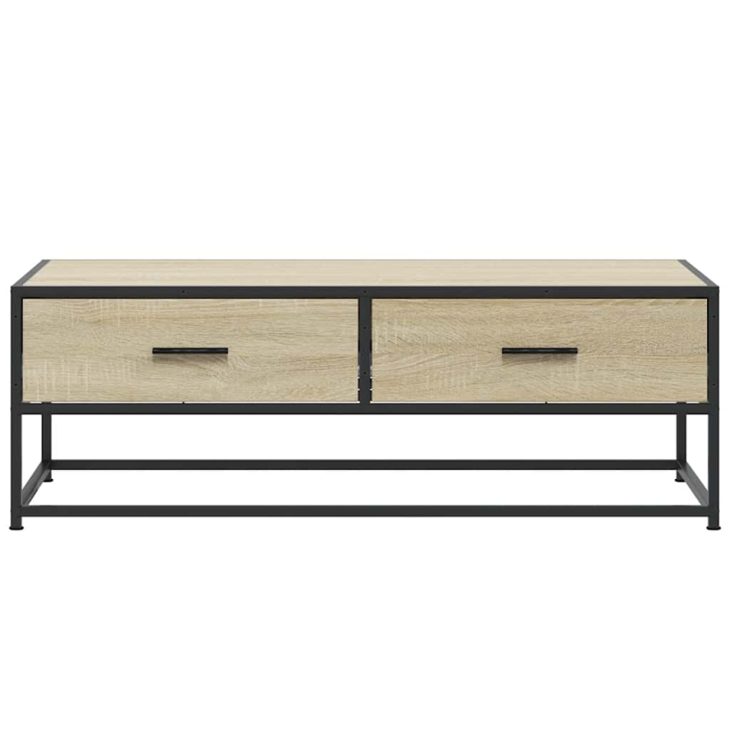 Couchtisch Sonoma-Eiche 100x50x35 cm Holzwerkstoff und Metall