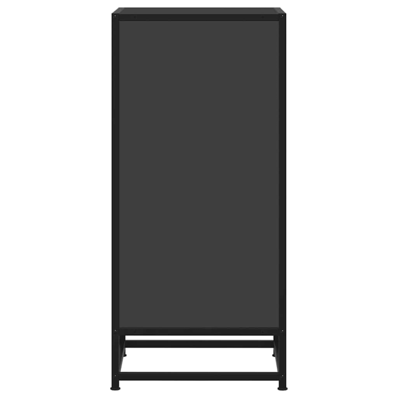 Sideboard Schwarz 35,5x35x76 cm Holzwerkstoff und Metall