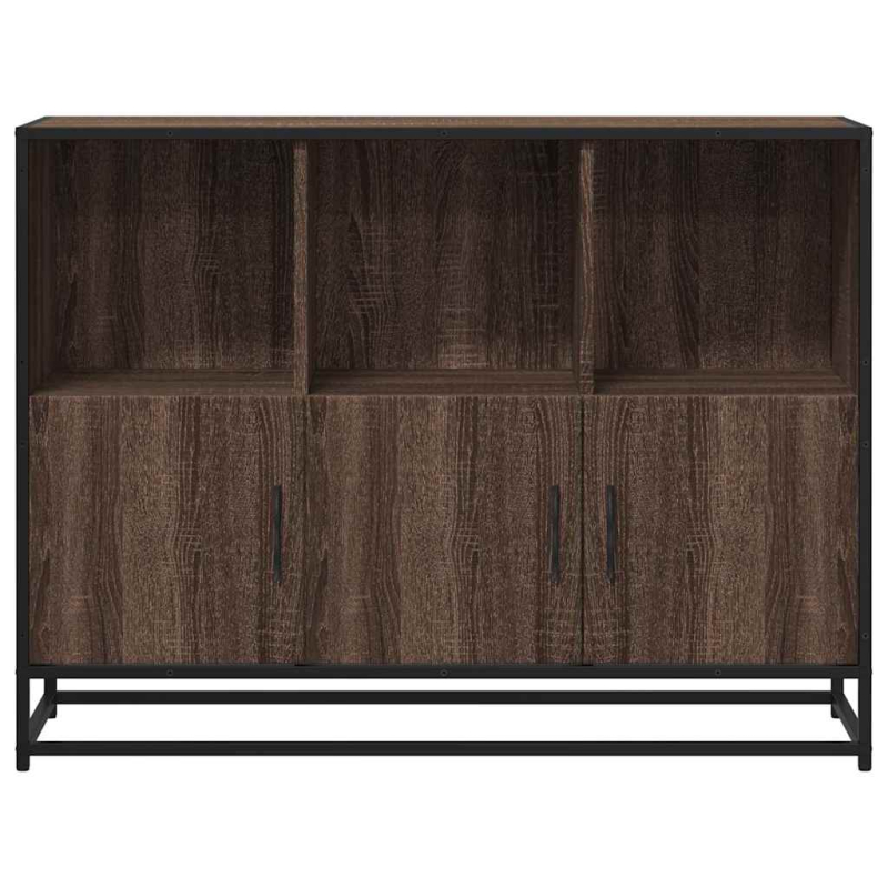 Sideboard Braun Eichen-Optik 100x35x76 cm Holzwerkstoff