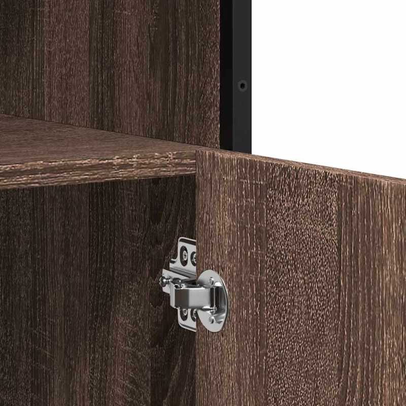 Sideboard Braun Eichen-Optik 100x35x76 cm Holzwerkstoff