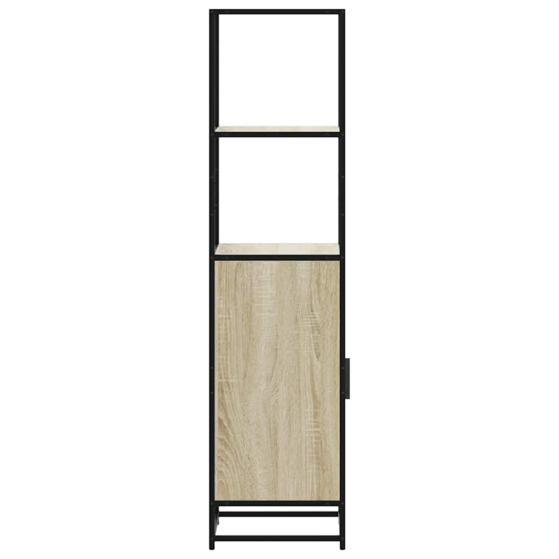 Highboard Sonoma-Eiche 35,5x35x139 cm Holzwerkstoff Metall