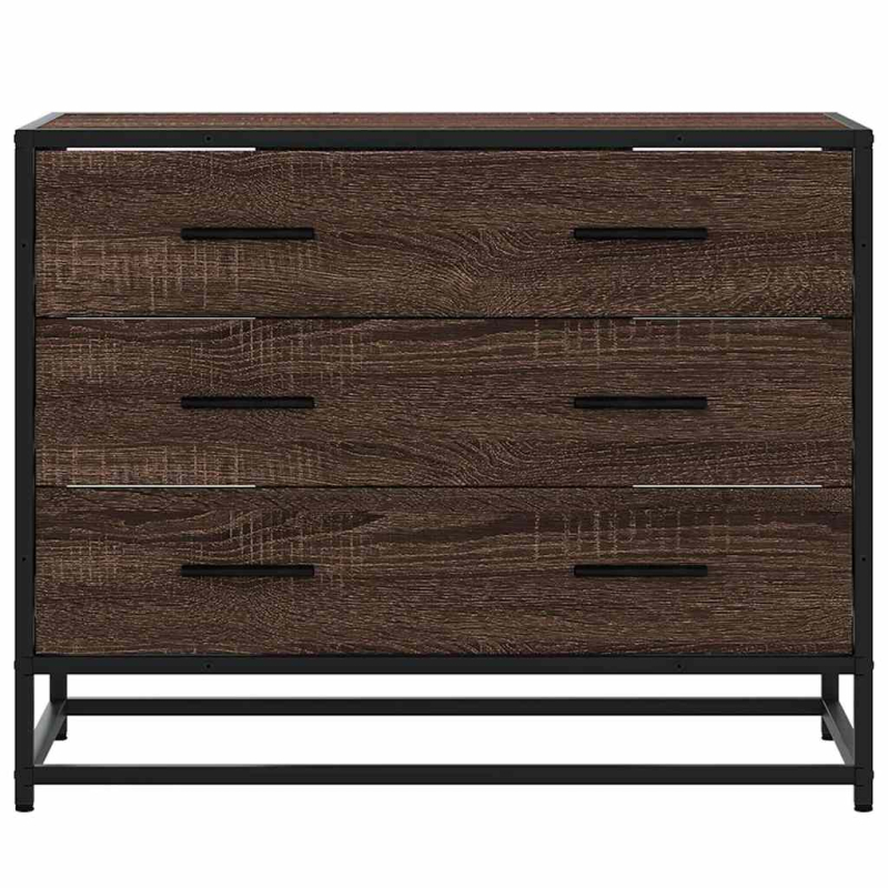 Schubladenschrank Braun Eichen-Optik 70x41x56 cm Holzwerkstoff