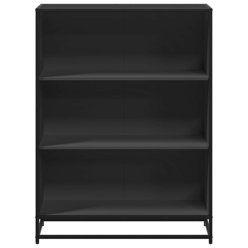 Bücherregal Schwarz 80,5x35x107,5 cm Holzwerkstoff