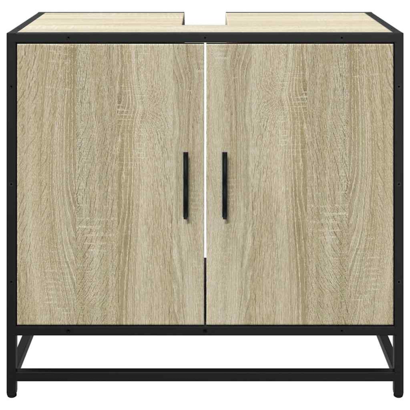 Badschrank Sonoma-Eiche 65x33x60 cm Holzwerkstoff