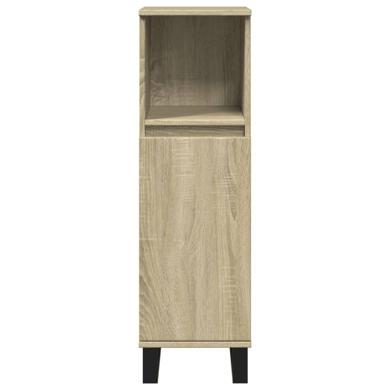 Badschrank Sonoma-Eiche 30x30x100 cm Holzwerkstoff