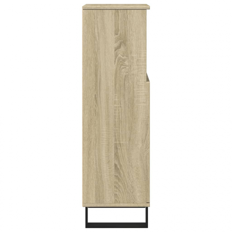 Badschrank Sonoma-Eiche 30x30x100 cm Holzwerkstoff
