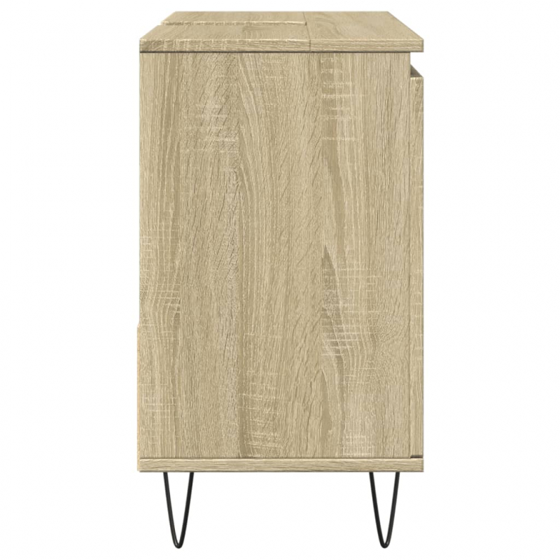 Badschrank Sonoma-Eiche 65x33x60 cm Holzwerkstoff