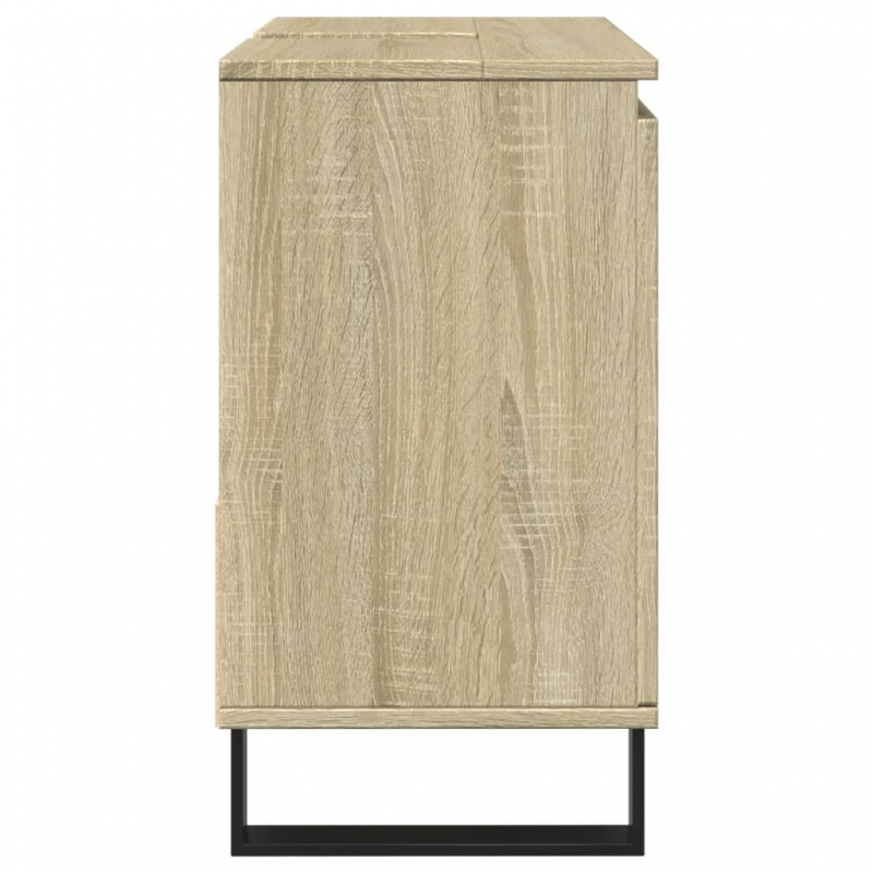 Badschrank Sonoma-Eiche 65x33x60 cm Holzwerkstoff