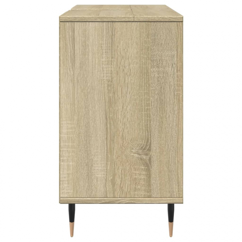 Badschrank Sonoma-Eiche 80x33x60 cm Holzwerkstoff