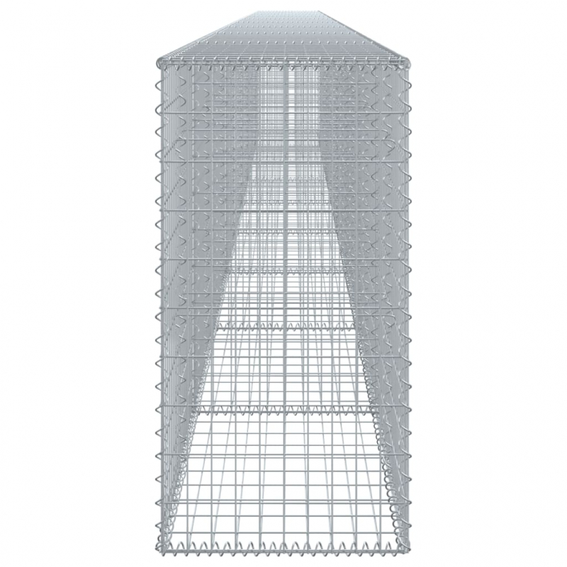 Gabione mit Deckel 900x50x100 cm Verzinktes Eisen