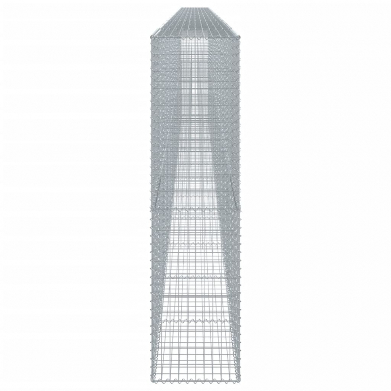 Gabione mit Deckel 1200x50x200 cm Verzinktes Eisen