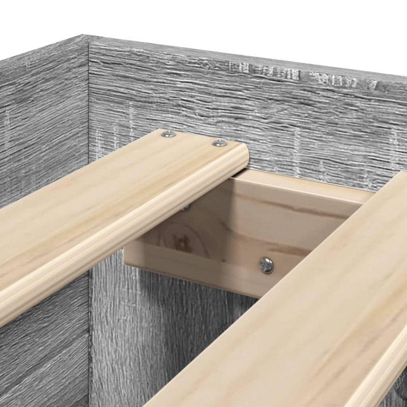 Bettgestell Grau Sonoma 90x190 cm Holzwerkstoff