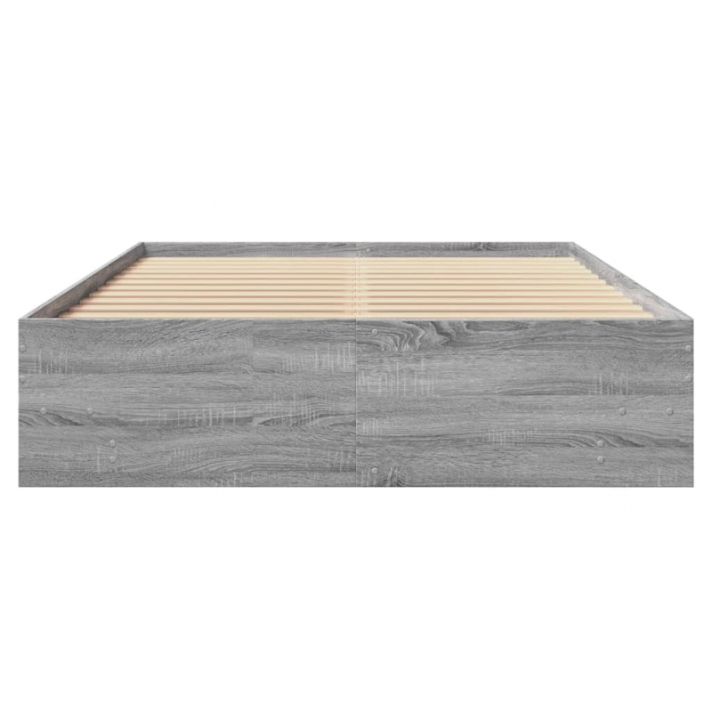 Bettgestell Grau Sonoma 120x200 cm Holzwerkstoff
