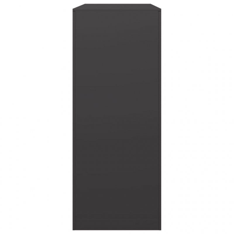 Brennholzregal Schwarz 100x40x100 cm Stahl