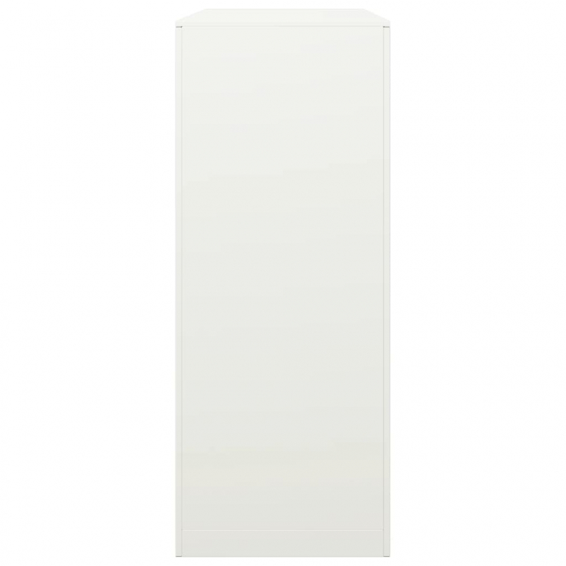 Brennholzregal Weiß 100x40x100 cm Stahl