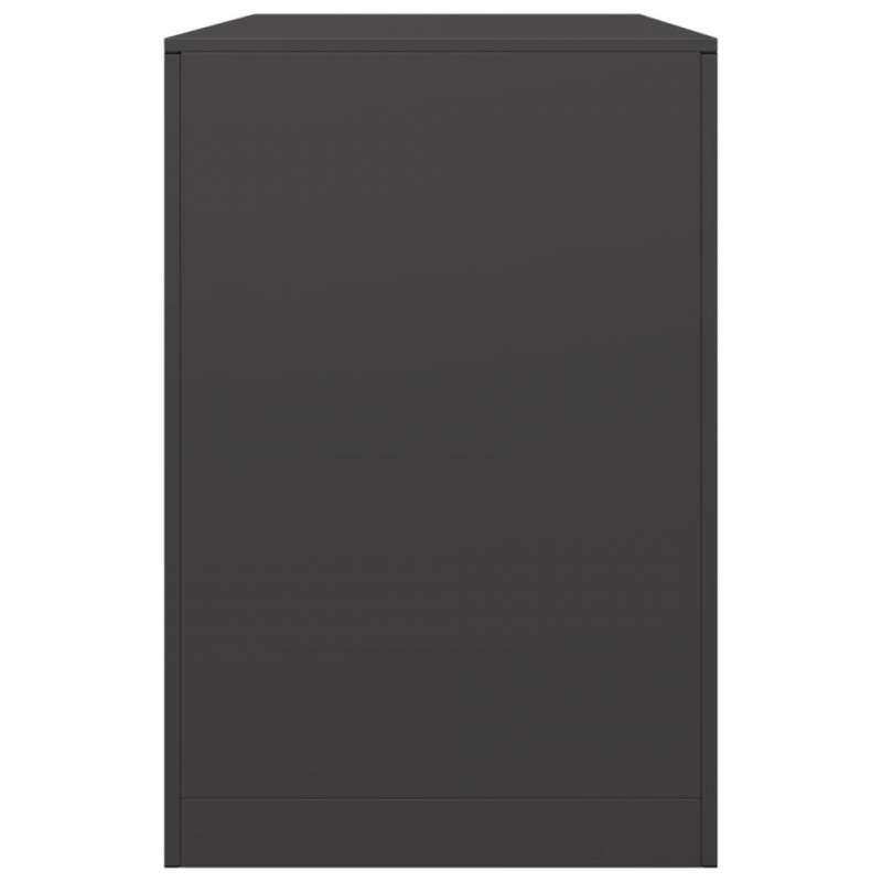 Brennholzregal Schwarz 100x40x60 cm Stahl