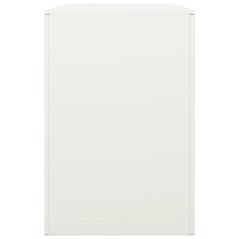 Brennholzregal Weiß 100x40x60 cm Stahl