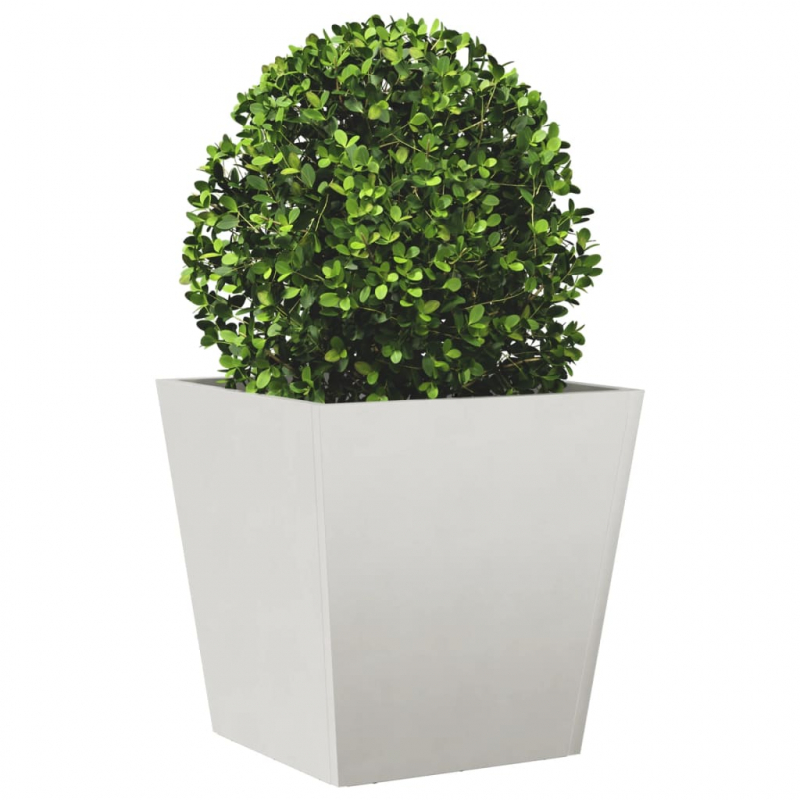 Pflanzkübel 2 Stk. 40x40x40 cm Edelstahl