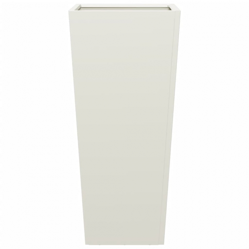 Pflanzkübel 2 Stk. Weiß 35x35x75 cm Stahl