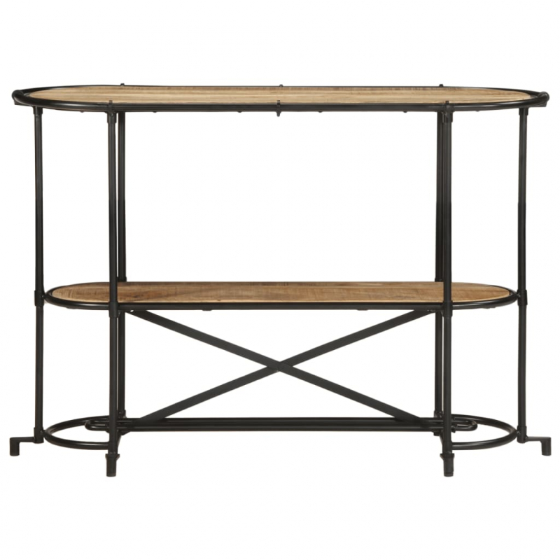 Konsolentisch 110x42x76 cm Raues Mangoholz