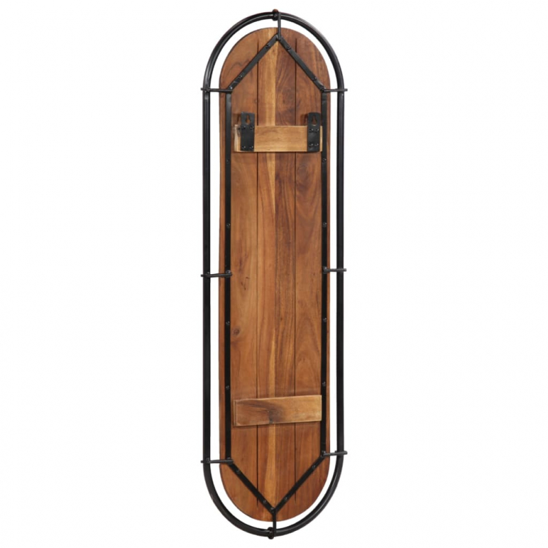 Wandgarderoben mit 4 Haken 2 Stk. Altholz Massiv