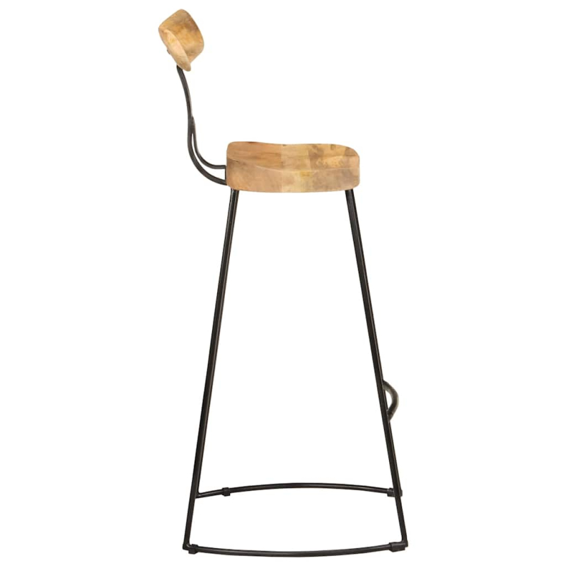 Barhocker 2 Stk. 49x43x103 cm Mango Massivholz