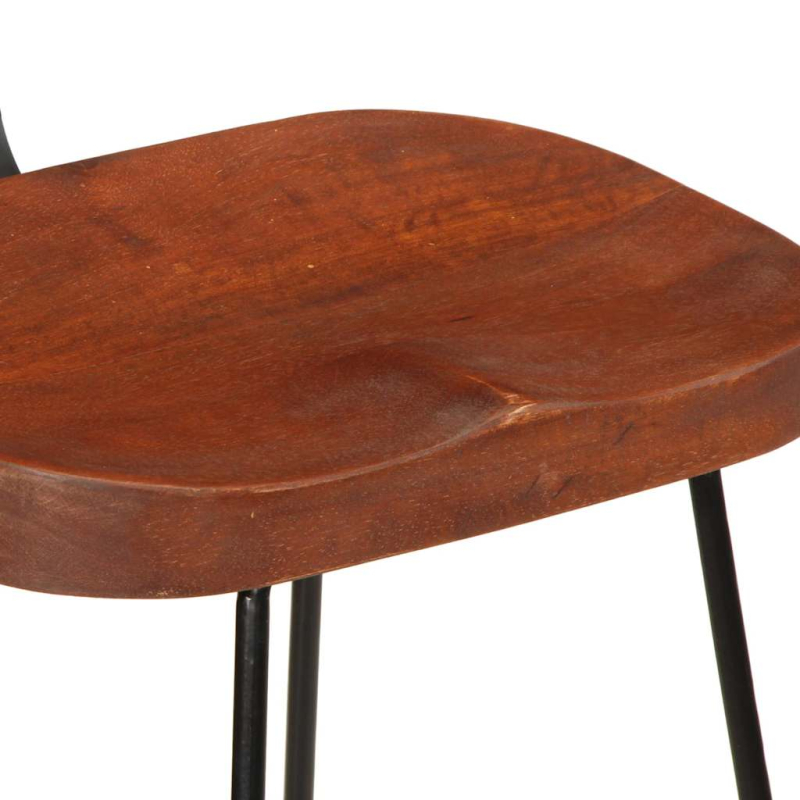 Barhocker 2 Stk. 49x43x103 cm Mango Massivholz