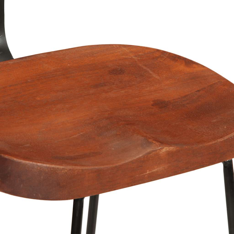 Barhocker 2 Stk. 49x43x88 cm Mango Massivholz