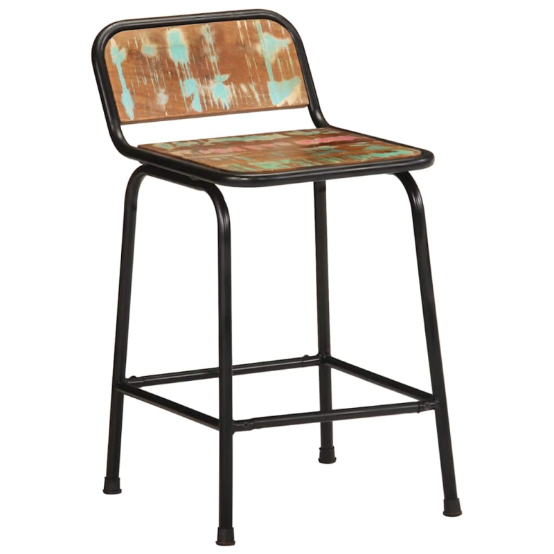 Barhocker 2 Stk. 46x35,5x70 cm Altholz Massivholz