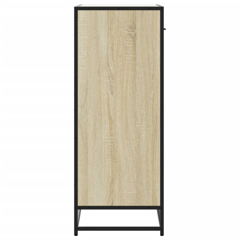 Schuhschrank Sonoma Eiche 75x38x97,5 cm Holzwerkstoff Metall