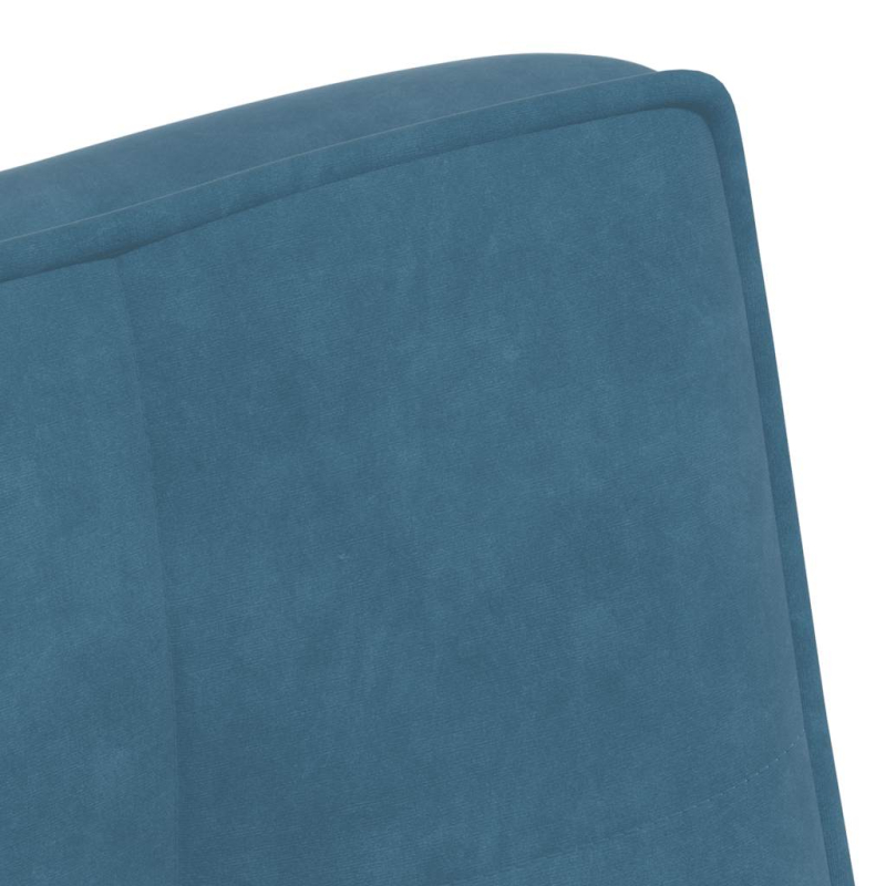 Sitzbank Blau 110x74x84 cm Samt