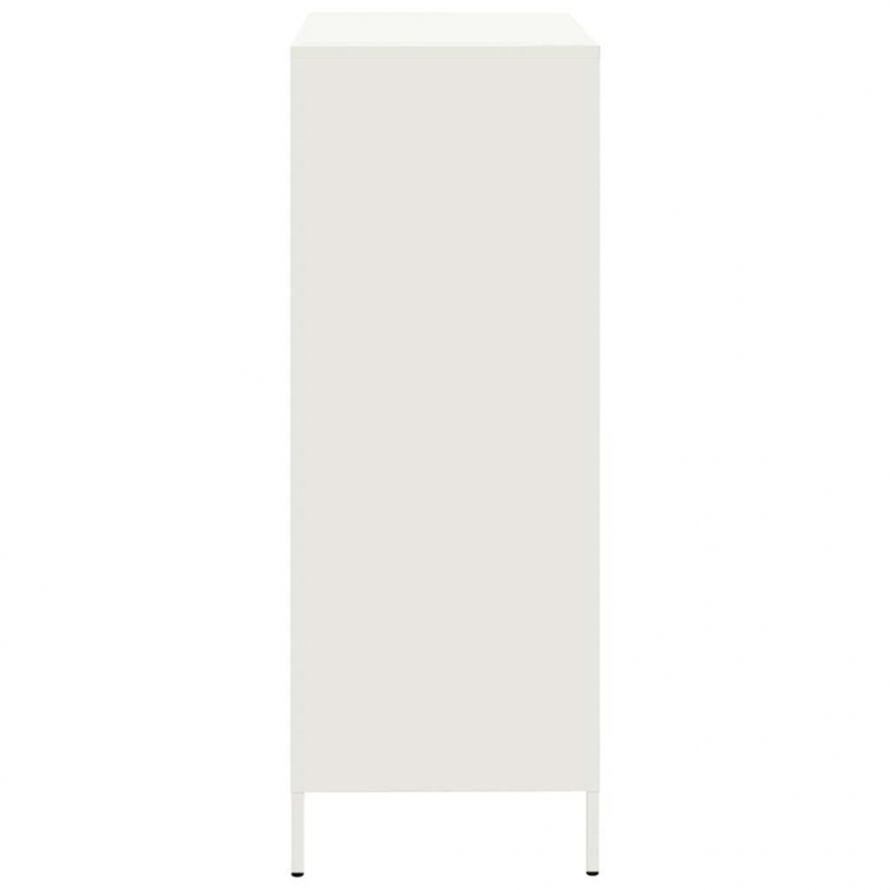 Highboard Weiß 68x39x101,5 cm Stahl