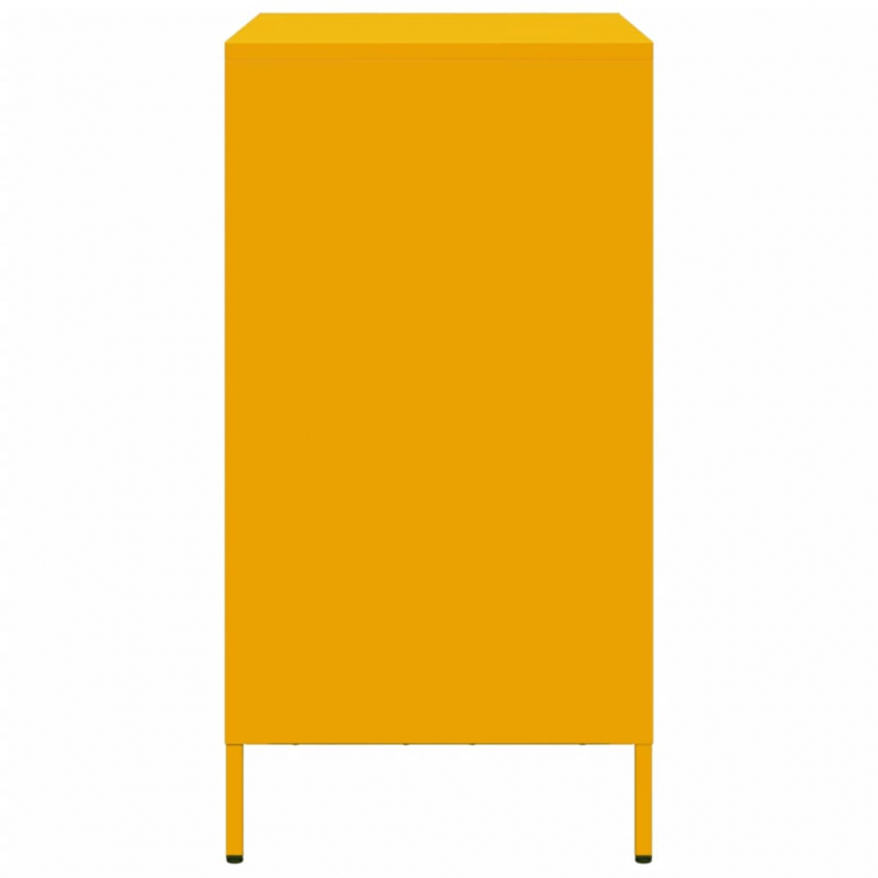 Sideboard Senfgelb 68x39x73,5 cm Kaltgewalzter Stahl