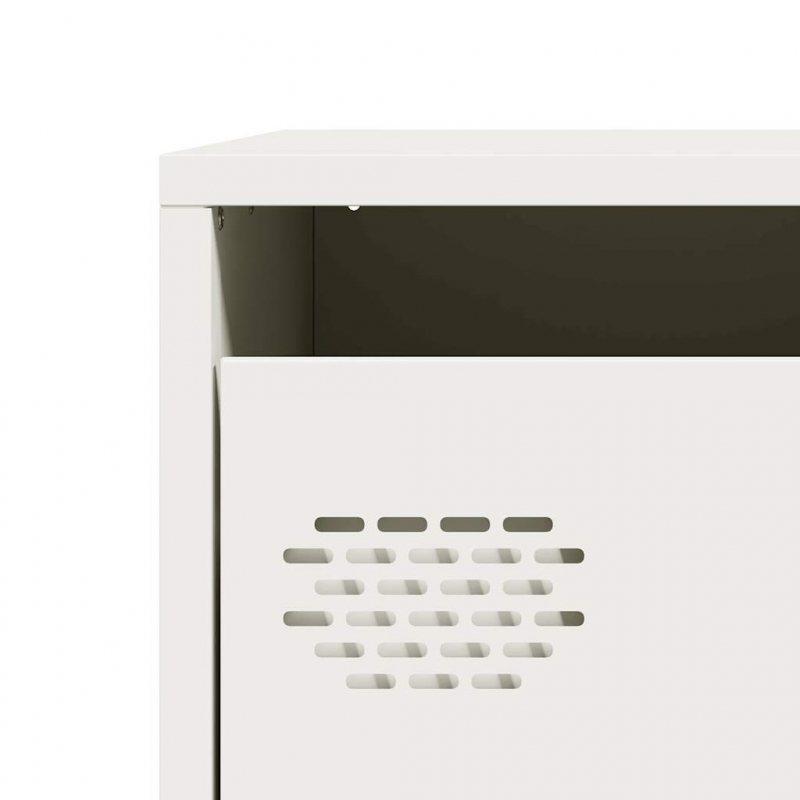 Sideboard Weiß 68x39x73,5 cm Kaltgewalzter Stahl