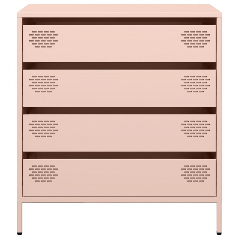 Sideboard Rosa 68x39x73,5 cm Kaltgewalzter Stahl