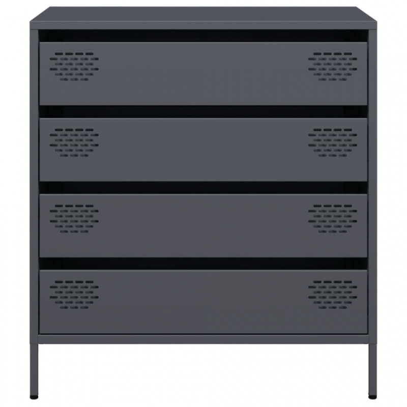 Sideboard Anthrazit 68x39x73,5 cm Kaltgewalzter Stahl