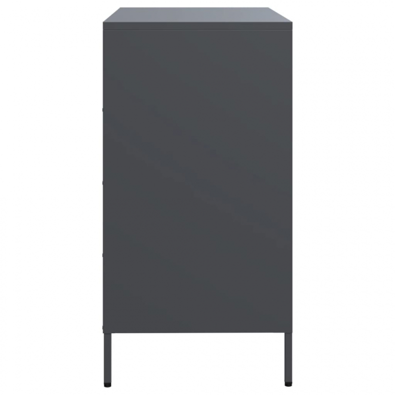 Sideboard Anthrazit 68x39x73,5 cm Kaltgewalzter Stahl