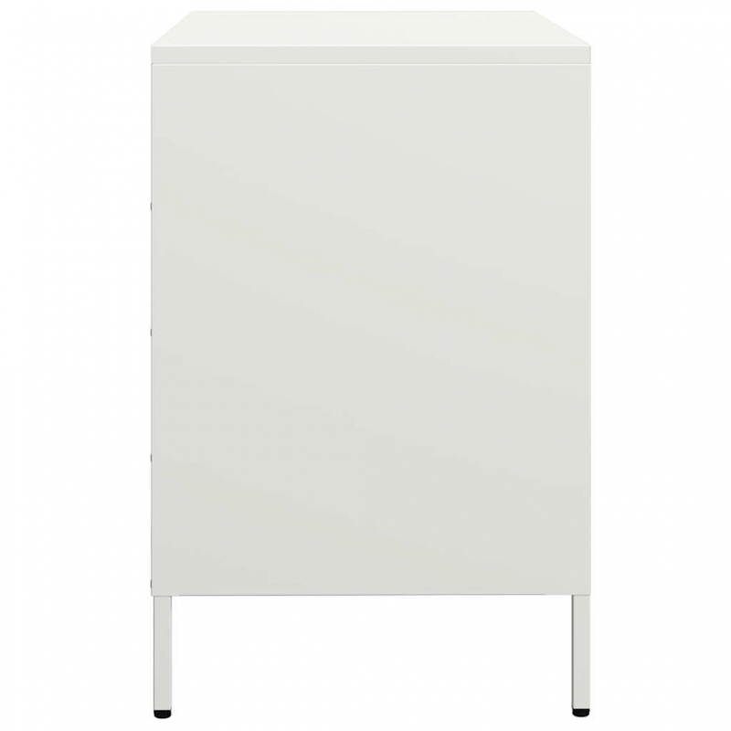 Sideboard Weiß 68x39x58,5 cm Kaltgewalzter Stahl